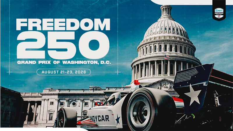 Llegará la carrera de IndyCar a Washington como parte de los festejos por el 250 aniversario de EU