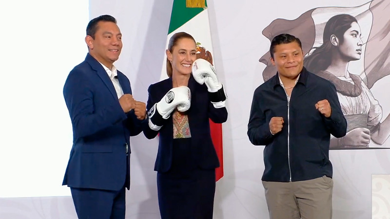 Sheinbaum presenta el programa «Boxeando por la Paz»; contará con participación de campeones mundiales